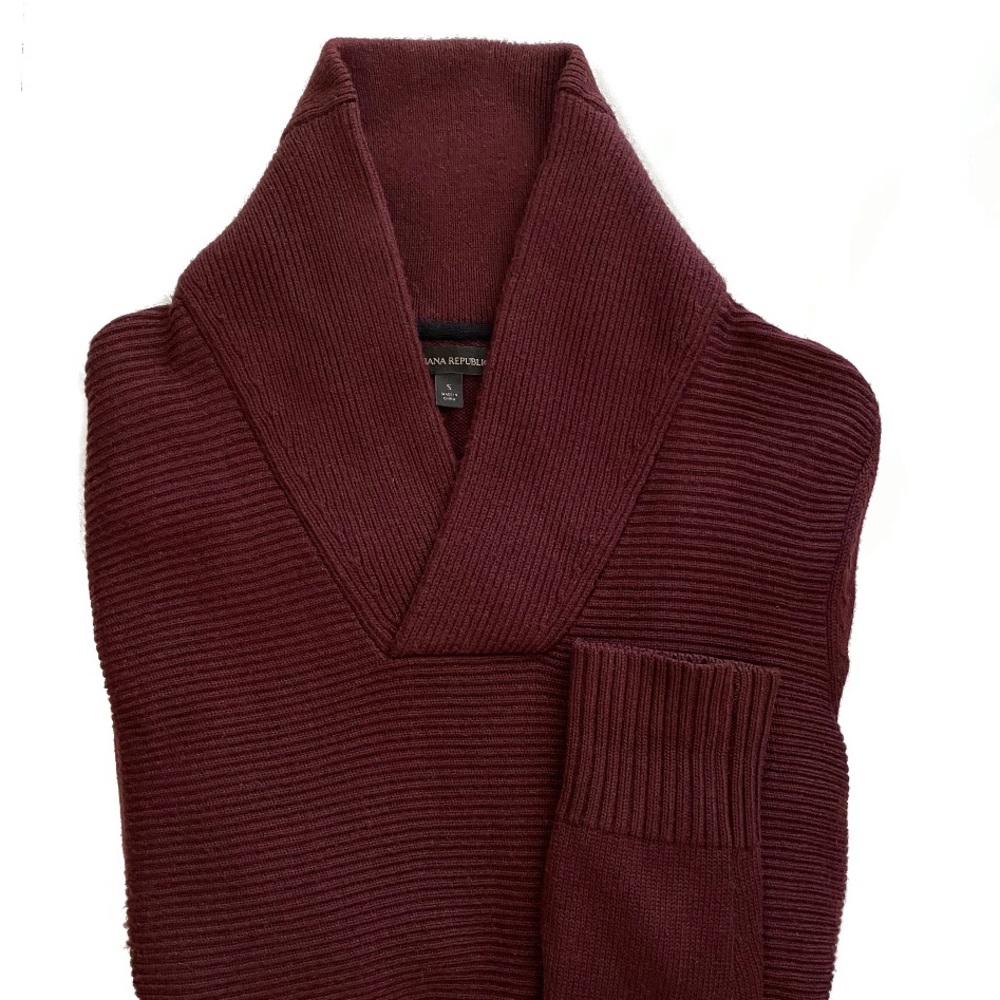 BR Red thick sweater dark red very soft - S